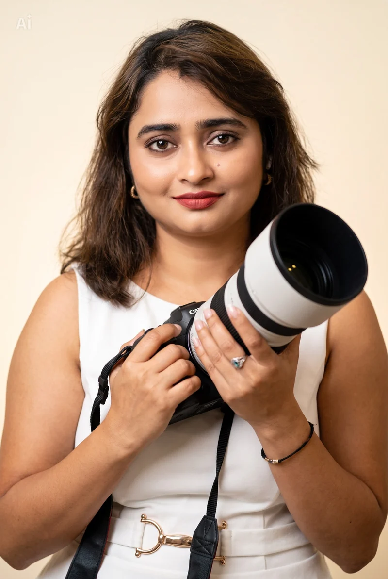 Sony Kurapati holding a camera
